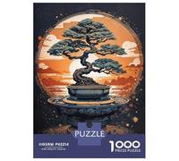 1000 Piece Jigsaw Puzzles for Adults Jigsaw Japanese Eternal Bonsai Jigsaw for Adults Relax Games Improve Memory Challenging Game Gifts 70x50cm/1000pcs