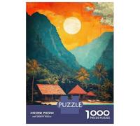1000 Piece Jigsaw Puzzles for Adults Jigsaw Java Art Puzzles for Adults Brain Teaser Game Enhance Memory Fun Activities at Home 52x38cm/1000pcs