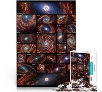 1000 Piece Jigsaw Puzzles for Adults Jigsaw JWST Spiral Galaxies Made of cardboard for ages 14 and over Home Decoration Gift of works of art。size:38x52cm/14.96x20.47inch