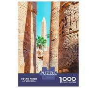 1000 Piece Jigsaw Puzzles for Adults Jigsaw Karnak Temple Jigsaws for Adults Toy Wall Decor Staycation Kill Time Unique Birthday And Xmas Gifts 52x38cm/1000pcs