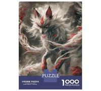 1000 Piece Jigsaw Puzzles for Adults Jigsaw Kitsune Japanese Fox Adult Jigsaw Puzzle Hands-on Game Perfect Decoration Challenging Game Gifts 52x38cm/1000pcs