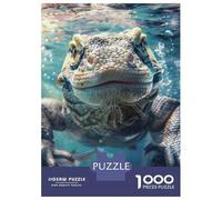 1000 Piece Jigsaw Puzzles for Adults Jigsaw Komodo Dragon Sea Adult Puzzles Toy Wall Decor Presents for Women Christmas Birthday Gifts 52x38cm/1000pcs