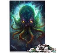 1000 Piece Jigsaw Puzzles for Adults Jigsaw Kraken Mystical Cardboard puzzles for Adults& Kids Age 12 Years Up 26x38cm