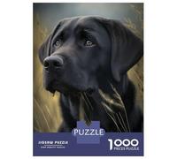 1000 Piece Jigsaw Puzzles for Adults Jigsaw Labrador Retriever Dog Puzzles for Adults Relax Games Birthday Present Christmas Birthday Gifts 38x26cm/1000pcs