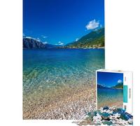 1000 Piece Jigsaw Puzzles for Adults Jigsaw Lago Di Garda Scenic Teenager Puzzles Fun Games Pattern Assembly Unique Birthday And Xmas Gifts (Size 50x75cm)