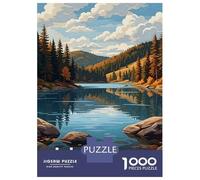 1000 Piece Jigsaw Puzzles for Adults Jigsaw Lake Svetloyar, Russia Landscape Puzzles for Adults Fun Games Wall Art Fun at Home Activities, 70x50cm/1000pcs
