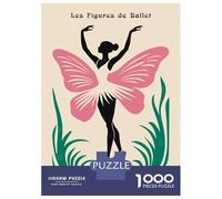 1000 Piece Jigsaw Puzzles for Adults Jigsaw Les Figures De Ballet Art Print Adult Puzzles Toy Wall Decor Presents for Women Christmas Birthday Gifts 52x38cm/1000pcs