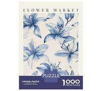 1000 Piece Jigsaw Puzzles for Adults Jigsaw Lily San Francisco Flower Market Jigsaw Puzzle Toy Wall Decor But Fun And Humorous Fun at Home Activities, 38x26cm/1000pcs