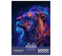 1000 Piece Jigsaw Puzzles for Adults Jigsaw Lion Space Animal Teenager Puzzles Relaxing Games Hand Speed Race Christmas Birthday Gifts 38x26cm/1000pcs