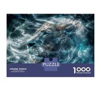 1000 Piece Jigsaw Puzzles for Adults Jigsaw Lion Spirit Animal Art Print Puzzle for Adults Hands-on Game Analysis And Logic Challenging Game Gifts 38x26cm/1000pcs