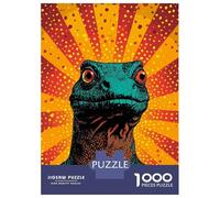 1000 Piece Jigsaw Puzzles for Adults Jigsaw Lizard Pop Art Vibrant Reptile Portrait Adult Jigsaw Puzzle Hands-on Game Perfect Decoration Challenging Game Gifts 52x38cm/1000pcs