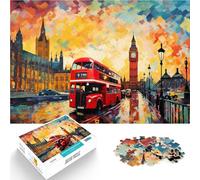 1000 Piece Jigsaw Puzzles for Adults Jigsaw London at sunset Hands-on-Spiel Geburtstagsgeschenk, Geschenke, Wandkunst38x26cm