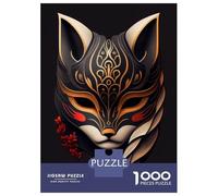 1000 Piece Jigsaw Puzzles for Adults Jigsaw Lucky Kitsune Mask Jigsaw Puzzle Toy Wall Decor But Fun And Humorous Fun at Home Activities, 38x26cm/1000pcs