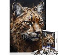 1000 Piece Jigsaw Puzzles for Adults Jigsaw Lynx Sorcery Educational Games Home Art Decor DIY Toys Help The Brain Exercise (26X38cm)