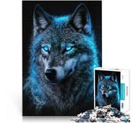 1000 Piece Jigsaw Puzzles for Adults Jigsaw Magic frost wolf Made of cardboard,for age 14+ Interesting stress reduction Birthday Gifts。size:38x52cm/14.96x20.47inch