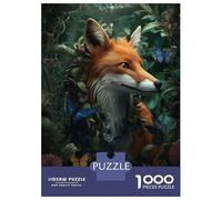1000 Piece Jigsaw Puzzles for Adults Jigsaw Magical Whimsical Fox Adult Jigsaw Puzzle Toy Wall Decor A Work of Art Fun Activities at Home 52x38cm/1000pcs