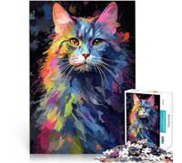 1000 Piece Jigsaw Puzzles for Adults Jigsaw maine coon paint art Spielspielzeug Heimdekoration Spielzeug75x50cm