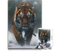 1000 Piece Jigsaw Puzzles for Adults Jigsaw Majestic Tiger in The Wild Ideal for Quiet Relaxing Moments Clean Uniform Cut Leisure Toy Size 38x52cm