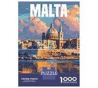 1000 Piece Jigsaw Puzzles for Adults Jigsaw Malta Adult Jigsaw Fun Games Hand Speed Race Fun Activities at Home 70x50cm/1000pcs