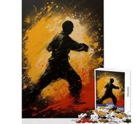 1000 Piece Jigsaw Puzzles for Adults Jigsaw Martial Arts Mastery Educational Toy Great Gift Relax Games Fun at Home Activities, size 50x75cm
