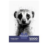 1000 Piece Jigsaw Puzzles for Adults Jigsaw Meerkat Beauty Black Ink Adult Jigsaw Puzzle Hands-on Game Perfect Decoration Challenging Game Gifts 38x26cm/1000pcs