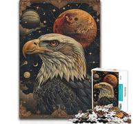 1000 Piece Jigsaw Puzzles for Adults Jigsaw Mighty Eagle Tarot Cards Wall Decoration Birthday Gifts Suitable for Ages 14 And Up (size 38x52cm)