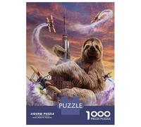 1000 Piece Jigsaw Puzzles for Adults Jigsaw Monster King Sloth Jigsaw for Adults Relax Games Improve Memory Challenging Game Gifts 52x38cm/1000pcs