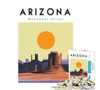 1000 Piece Jigsaw Puzzles for Adults Jigsaw Monument Valley Hands-on Game Learning Educational Toys Birthday Gifts for The Whole Family (Size 38x26cm)