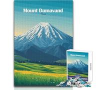 1000 Piece Jigsaw Puzzles for Adults Jigsaw Mount Damavand, Iran Ideal for Quiet Relaxing Moments Clean Uniform Cut Leisure Toy Size 38x26cm