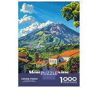 1000 Piece Jigsaw Puzzles for Adults Jigsaw Mount Vesuvius Italy Puzzles for Adults Fun Games Wall Art Fun at Home Activities, 38x26cm/1000pcs