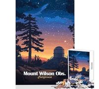 1000 Piece Jigsaw Puzzles for Adults Jigsaw Mount Wilson Observatory Anti-Stress Toys Secret Santa Gifts for Educational Game Suitable for Desktop Decoration Size 38x52cm