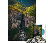 1000 Piece Jigsaw Puzzles for Adults Jigsaw Mountain Sanctuary Teenager Puzzles Brain Teaser Game A Work of Art Challenging Game Gifts (Size 38x52cm)