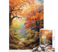 1000 Piece Jigsaw Puzzles for Adults Jigsaw Mystical Enchanted Forest Hands-on Game Enhance Memory Home Decoration Toys Gifts for Friends And Family (50x75cm)