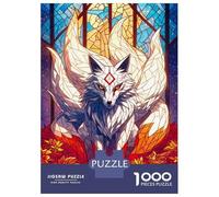 1000 Piece Jigsaw Puzzles for Adults Jigsaw Mystical Kitsune Jigsaw Puzzle Toy Wall Decor But Fun And Humorous Fun at Home Activities, 38x26cm/1000pcs