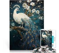 1000 Piece Jigsaw Puzzles for Adults Jigsaw Mythical Peacock Stressabbau mit vollständig ineinander greifenden, zufällig geformten Teilen38x26cm