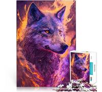1000 Piece Jigsaw Puzzles for Adults Jigsaw Nebula Wolf Denksportaufgabe für Geeignet für die Schreibtischdekoration38x26cm