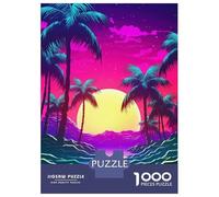 1000 Piece Jigsaw Puzzles for Adults Jigsaw Neon Horizon Rhythms Jigsaw for Adults Relax Games Improve Memory Challenging Game Gifts 52x38cm/1000pcs