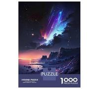 1000 Piece Jigsaw Puzzles for Adults Jigsaw Night Sky with Shooting Stars Puzzles for Adults Toy Wall Decor Perfect Decoration Challenging Game Gifts 52x38cm/1000pcs