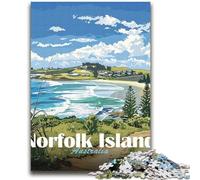 1000 Piece Jigsaw Puzzles for Adults Jigsaw Norfolk Island, Australia Pattern Assembly for Educational Game Birthday Gifts 38x52cm