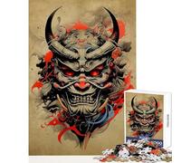 1000 Piece Jigsaw Puzzles for Adults Jigsaw Oni Samurai No Educational Games Home Art Decor DIY Toys Help The Brain Exercise (52X38cm)