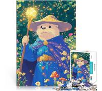 1000 Piece Jigsaw Puzzles for Adults Jigsaw Otter Wizard in a Garden Mustermontage einzigartiges Herausforderungsspiel52x38cm