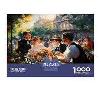 1000 Piece Jigsaw Puzzles for Adults Jigsaw Outdoor Dining Experience Jigsaws for Adults Relaxing Games Analysis And Logic Fun at Home Activities, 52x38cm/1000pcs