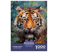 1000 Piece Jigsaw Puzzles for Adults Jigsaw Palette Tiger Painting Puzzles for Adults Relax Games Birthday Present Christmas Birthday Gifts 70x50cm/1000pcs