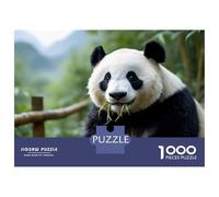 1000 Piece Jigsaw Puzzles for Adults Jigsaw Panda Eating Bamboo Adult Jigsaw Puzzle Toy Wall Decor A Work of Art Fun Activities at Home 52x38cm/1000pcs