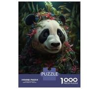 1000 Piece Jigsaw Puzzles for Adults Jigsaw Panda Flowers Plants Magic Puzzles for Adults Relax Games Birthday Present Christmas Birthday Gifts 38x26cm/1000pcs