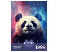 1000 Piece Jigsaw Puzzles for Adults Jigsaw Panda Night Galaxy Puzzles for Adults Brain Teaser Game Enhance Memory Fun Activities at Home 70x50cm/1000pcs