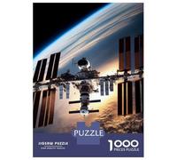 1000 Piece Jigsaw Puzzles for Adults Jigsaw Panoramic Earth Orbit View Puzzles for Adults Brain Teaser Game Enhance Memory Fun Activities at Home 38x26cm/1000pcs