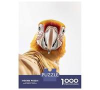1000 Piece Jigsaw Puzzles for Adults Jigsaw Parrot Golden Macaw Selfie Adult Jigsaw Puzzle Hands-on Game Perfect Decoration Challenging Game Gifts 38x26cm/1000pcs