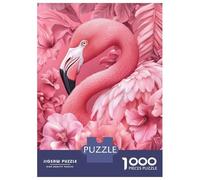 1000 Piece Jigsaw Puzzles for Adults Jigsaw Pink Flamingo in Bloom Jigsaw Puzzle Toy Wall Decor But Fun And Humorous Fun at Home Activities, 70x50cm/1000pcs