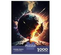 1000 Piece Jigsaw Puzzles for Adults Jigsaw Planet Collide Puzzles for Adults Brain Teaser Game Enhance Memory Fun Activities at Home 38x26cm/1000pcs